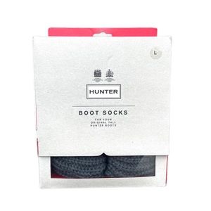 Hunter Boots Cable Knitted Cuff Tall Boot Socks